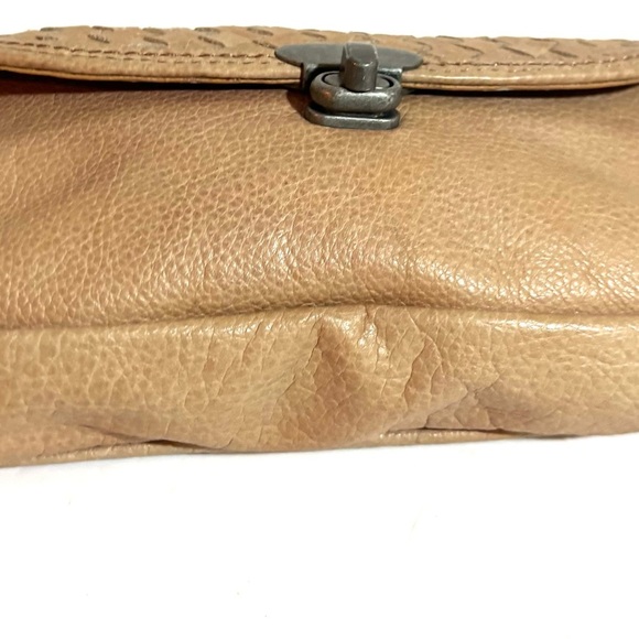 Liebeskind Tan Woven Leather Clutch wristlet - Picture 4 of 6